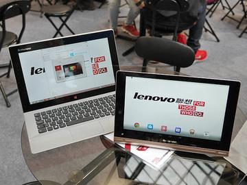 聯想Miix 2與Yoga Tablet 10 HD+應用展首賣 搶先動手玩【2014電腦應用展】