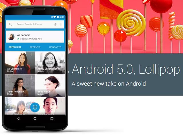 Android 5.0發布 名稱是Lollipop棒棒糖