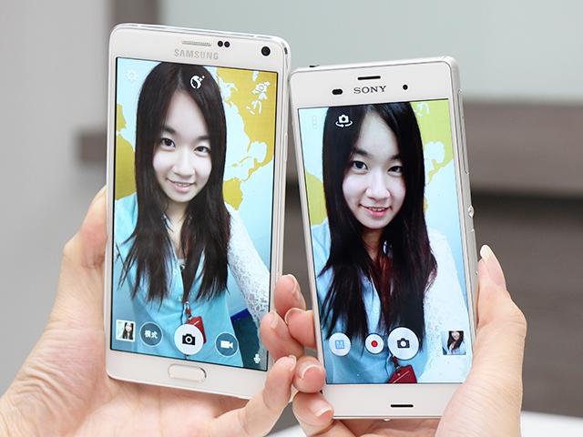 三星Note 4、Sony Z3旗艦手機外型與前鏡頭較勁
