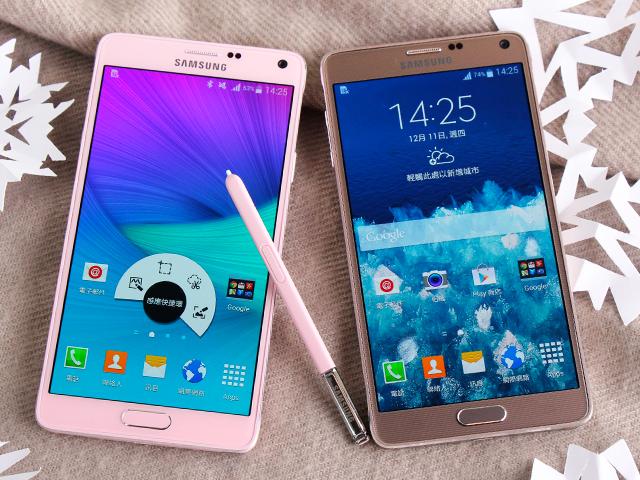 粉、金、彩！三星Note 4櫻花粉、古銅金雙色圖賞