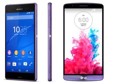 LG G3、Sony Z3不約而同主打紫色旗艦機