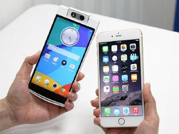 大隻佬手機iPhone6 Plus、OPPO N3外觀攝錄比拚