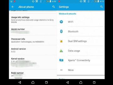 疑似Sony Xperia Z4安卓5.0介面截圖釋出