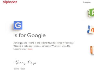 Google變成子公司 新公司Alphabet成立