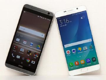 [比較]雙卡大螢幕 三星Note 5對決HTC E9+