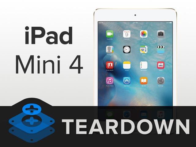 iPad mini 4分解！2GB RAM以及5124mAh電池