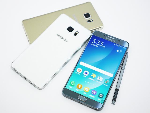 三星Note 5鈦灰銀絕美報到！三色齊聚比一比