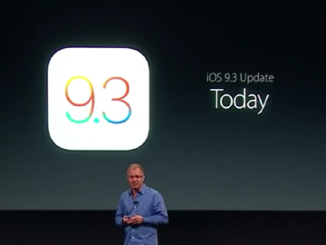 內建Night Shift 新版iOS 9.3開放更新