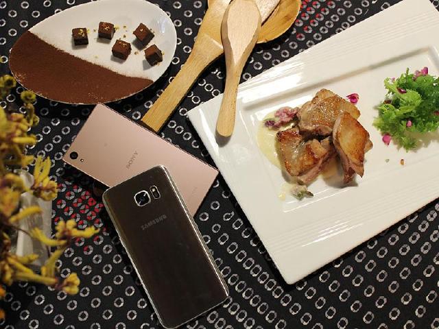 手機鏡頭下的美食：情人節桂花生巧克力與玫瑰白醬雞肉