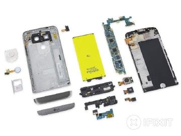 LG G5完全拆解 易修程度拿高分
