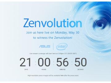 Zenvolution！華碩5/30發表會官網上線