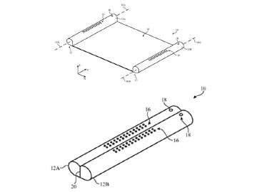 蘋果新專利 可捲式螢幕與Apple Pencil筆架配件
