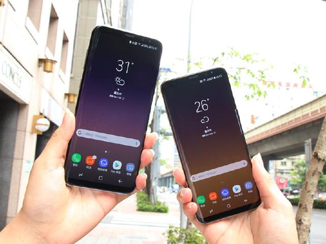 近乎無邊曲面設計 SAMSUNG S8與S8+大小對比