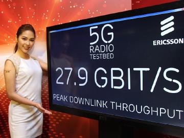 遠傳電信攜手愛立信展演5G原型機 下載網速高達27Gbps