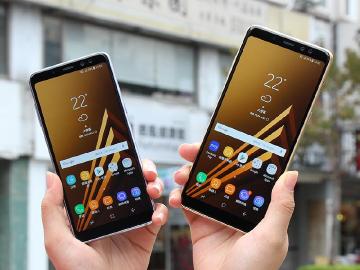 前置雙攝、全螢幕防水機 SAMSUNG A8 2018開箱
