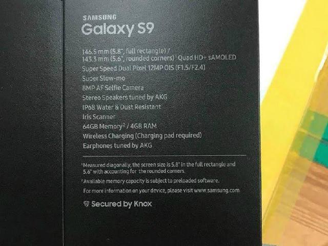 三星S9盒裝疑曝光 F1.5與F2.4變動式光圈配置