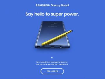 SAMSUNG Note 9預訂頁面亮相 動手玩、無線充電座再洩