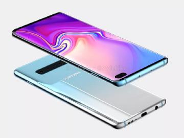 三星S10傳前鏡頭框有炫光特效 S10+螢幕貼疑洩窄邊框