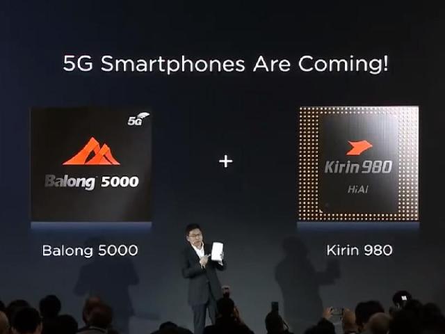 華為發表5G通訊晶片與首款商用終端 5G手機MWC亮相
