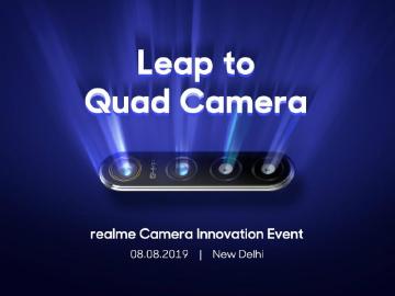 realme四鏡頭手機8/8印度發表 6400萬畫素導入