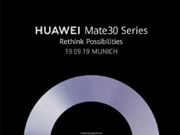 華為新旗艦手機HUAWEI Mate 30 確定9月慕尼黑發表