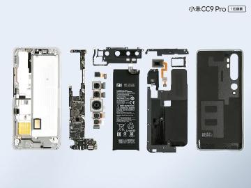 小米Note 10中國版CC9 Pro拆機 內部構造全亮相
