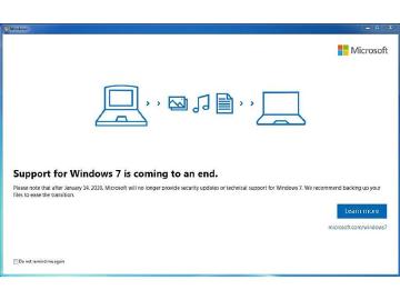 Windows 7正式步入歷史 微軟將透過提醒方式呼籲升級