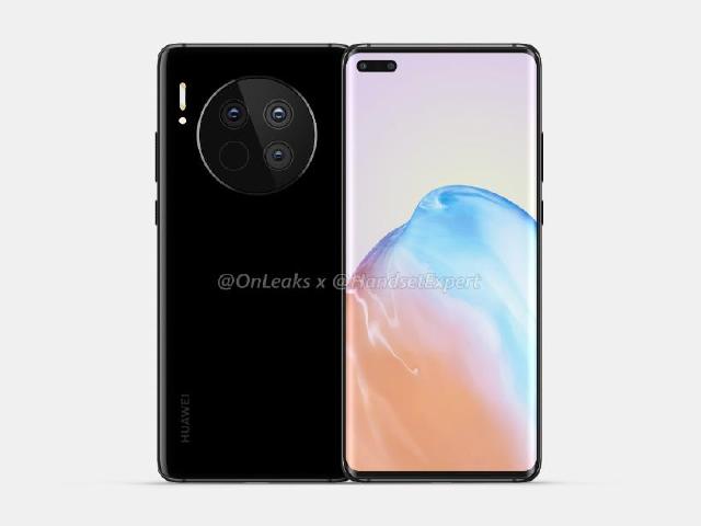 挖孔雙曲面螢幕？華為Mate 40外型設計疑曝光