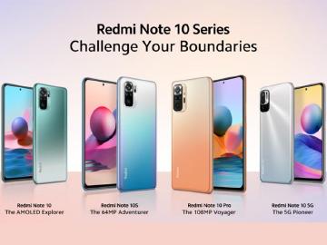 小米搶攻中階市場!紅米Note 10系列4款手機齊發