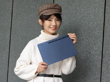 書本式鍵盤皮套！三星Tab S7+星霧藍新色開箱