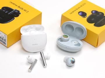 低延遲、主動降噪真無線耳機 realme Buds Air 2系列開箱比較