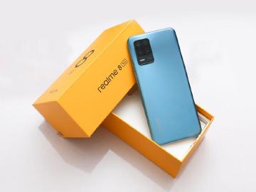 大螢幕、大電量規格 realme 8 5G手機開箱跑分