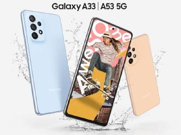 SAMSUNG A53與A33防水5G手機發表 A73官網亮相
