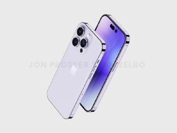 iPhone 14 Pro多種顏色模擬圖曝光外型 Always-On顯示傳導入