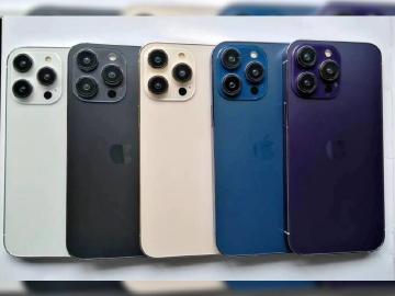 iPhone 14 Pro雙挖孔有玄機?i14 Pro Max模型機疑洩有藍、紫雙色