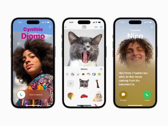 蘋果iOS 17功能可自訂來電畫面與自製貼圖 正式版秋季開放更新