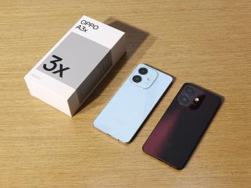 主打抗摔耐用 6.67吋大螢幕手機OPPO A3x開箱看外觀