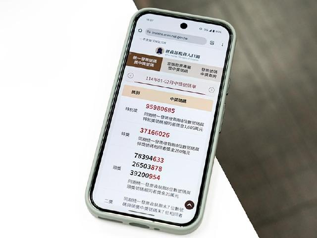 開獎時間又來了！114年1-2月統一發票中獎號碼一次看