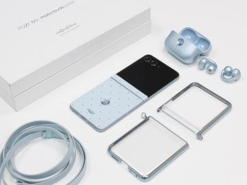 施華洛世奇水晶超吸睛！Motorola razr 60冰藍限定版禮盒開箱